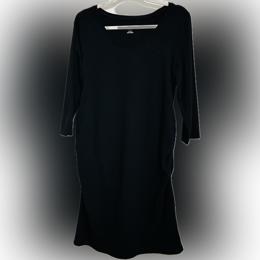 🖤 Liz Lange Women’s black Maternity midi dress Size XL